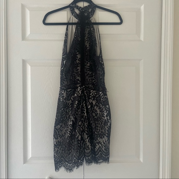 Black Lace Halter Romper Size XXL - Picture 4 of 7